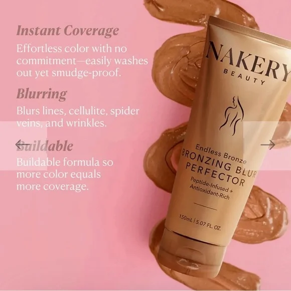 ⭐️NEW⭐️ Nakery Beauty~Bronzing Blur Perfector~Full Size 5.07 oz. - Picture 4 of 10